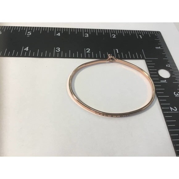 Gold Tone Bracelet I Can - Picture 2 of 3